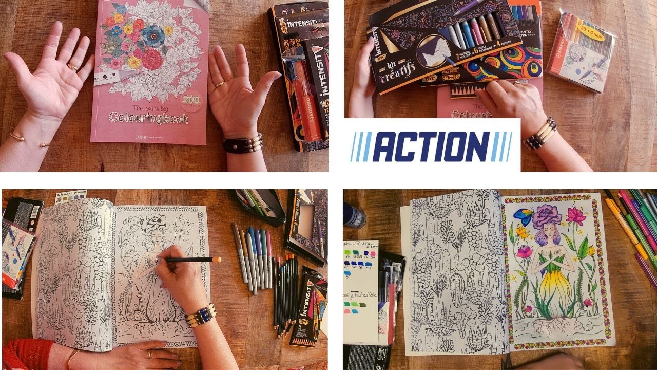 Coloriage créatif avec le Colouringbook d'Action : mes astuces pour un moment de détente parfait 😀