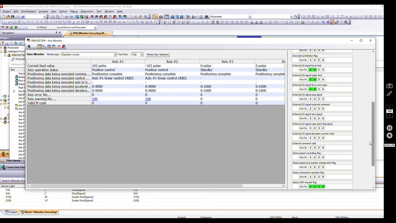 QD75D4  4 Axis Pulse Output Position Control