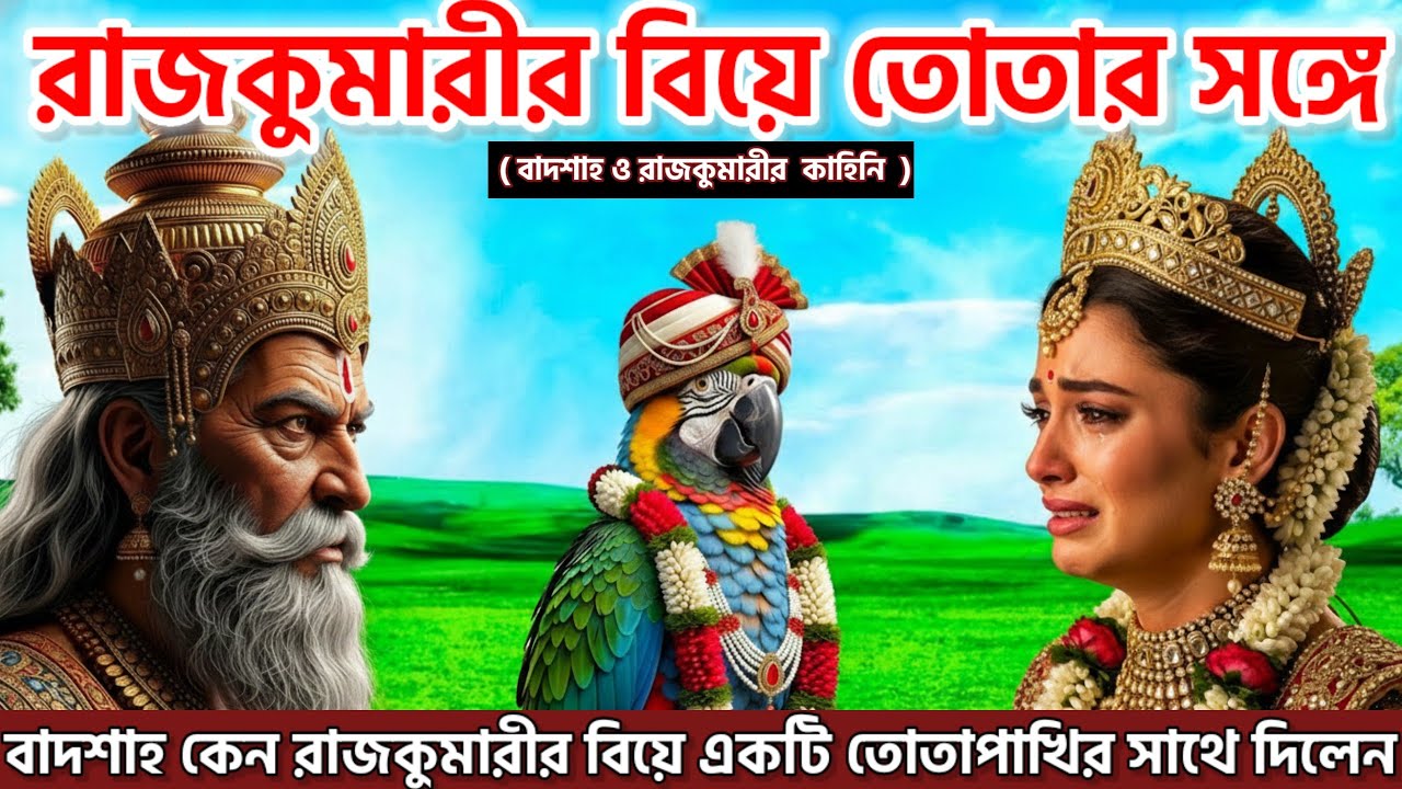 বাদশাহ কেন রাজকুমারীর বিয়ে একটি তোতাপাখির সাথে দিলেন || বাদশাহ ও রাজকুমারীর  কাহিনি || #বাংলাগল্প