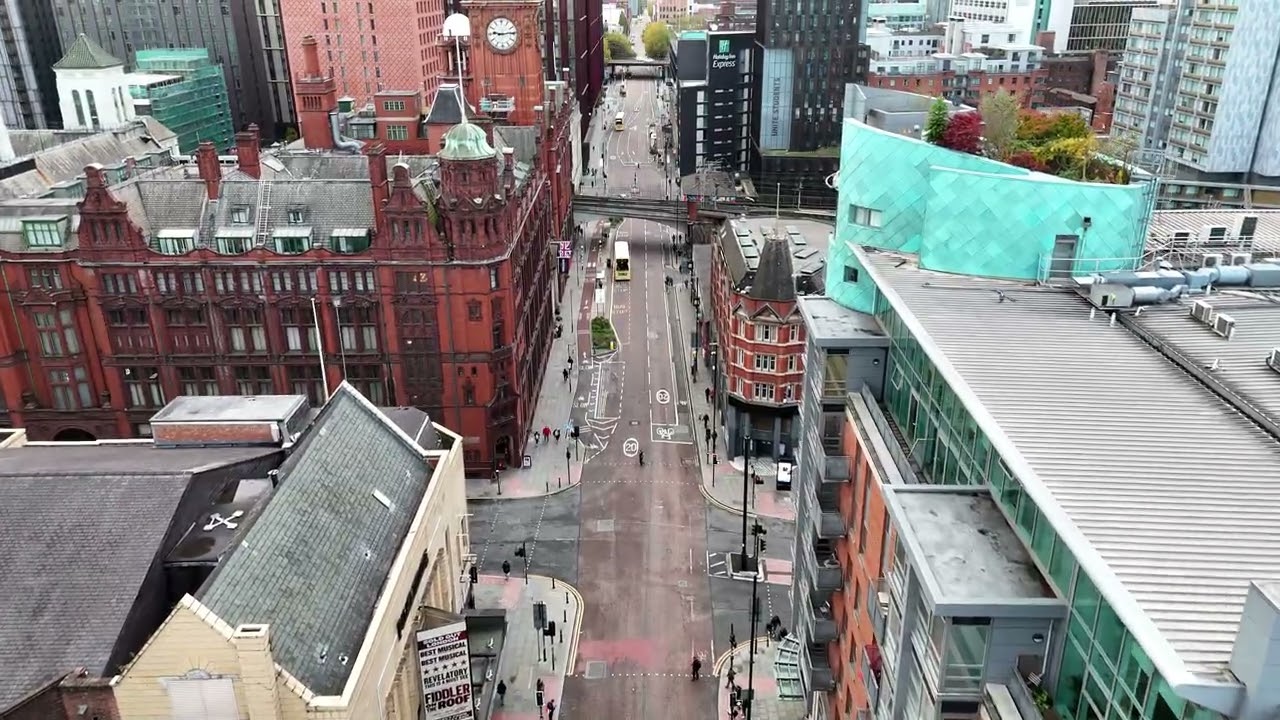 Manchester skyline view