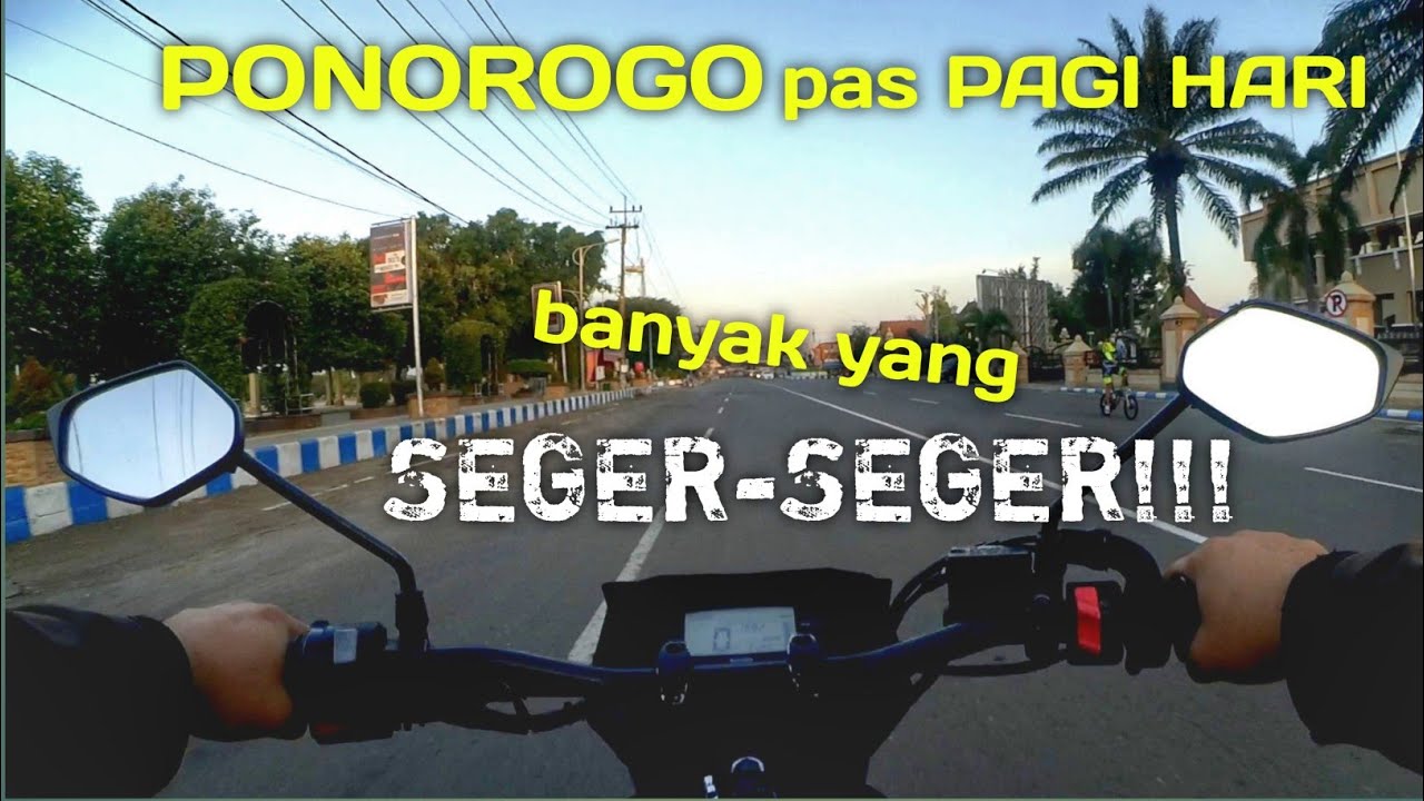 Suasana pagi kota ponorogo – Baru pertama ngvelog pagi hari, ternyata