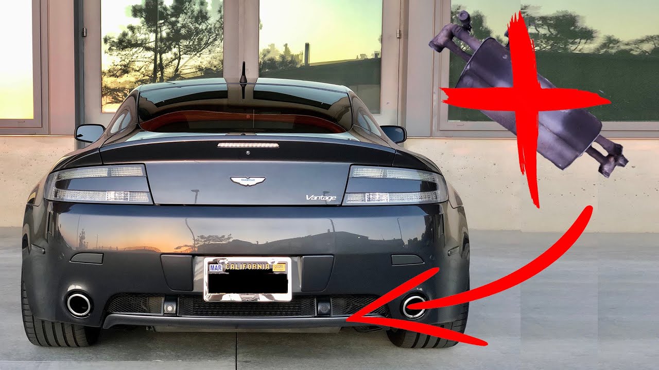 I straight piped my already loud Aston Martin... and its crazy!