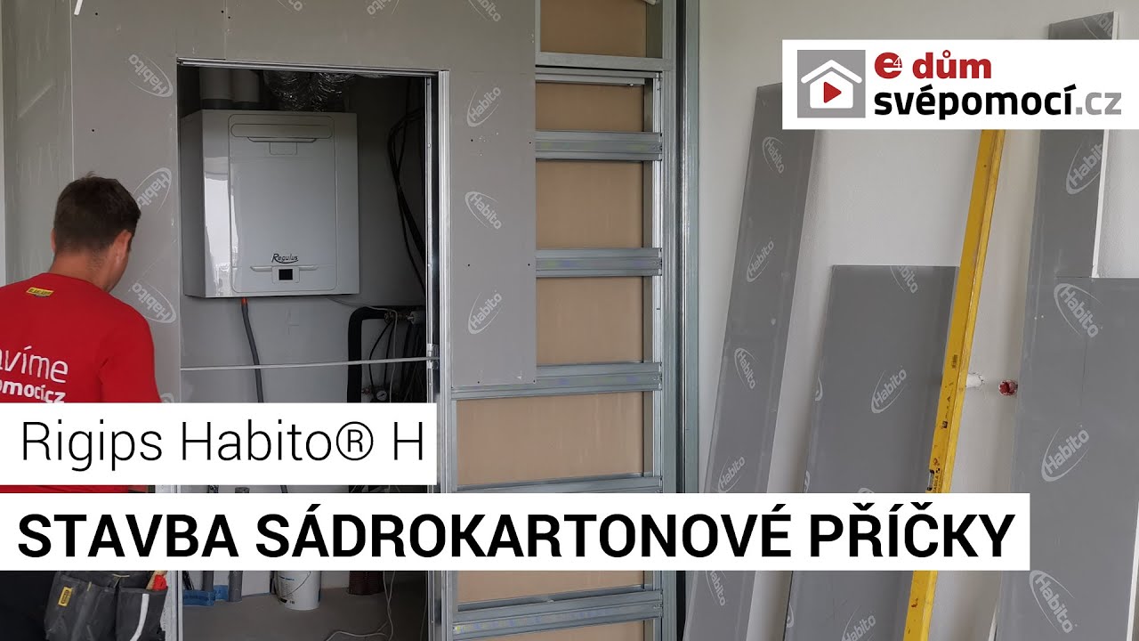 059#  Stavba sádrokartonové příčky Habito® H kolem technické místnosti