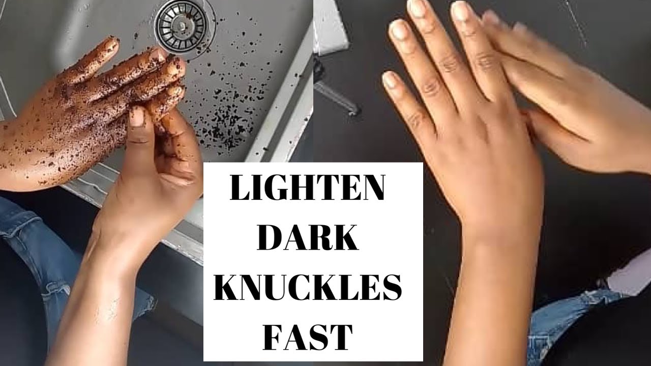 LIGHTEN DARK KNUCKLES FAST WITH THIS SUPER EFFECTIVE KNUCKLE SCRUB