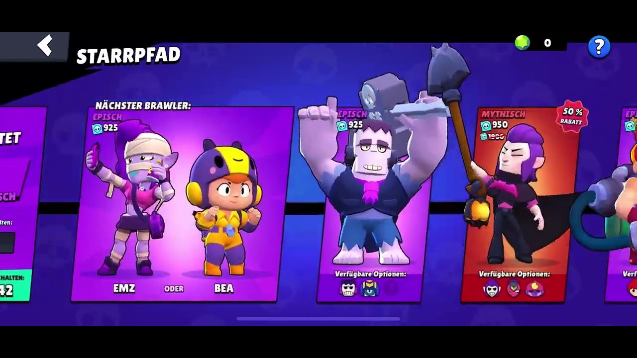 Wollte auf Shelly 100 trophäen puschen aber habe drei Brawlers gezogen, ￼😱