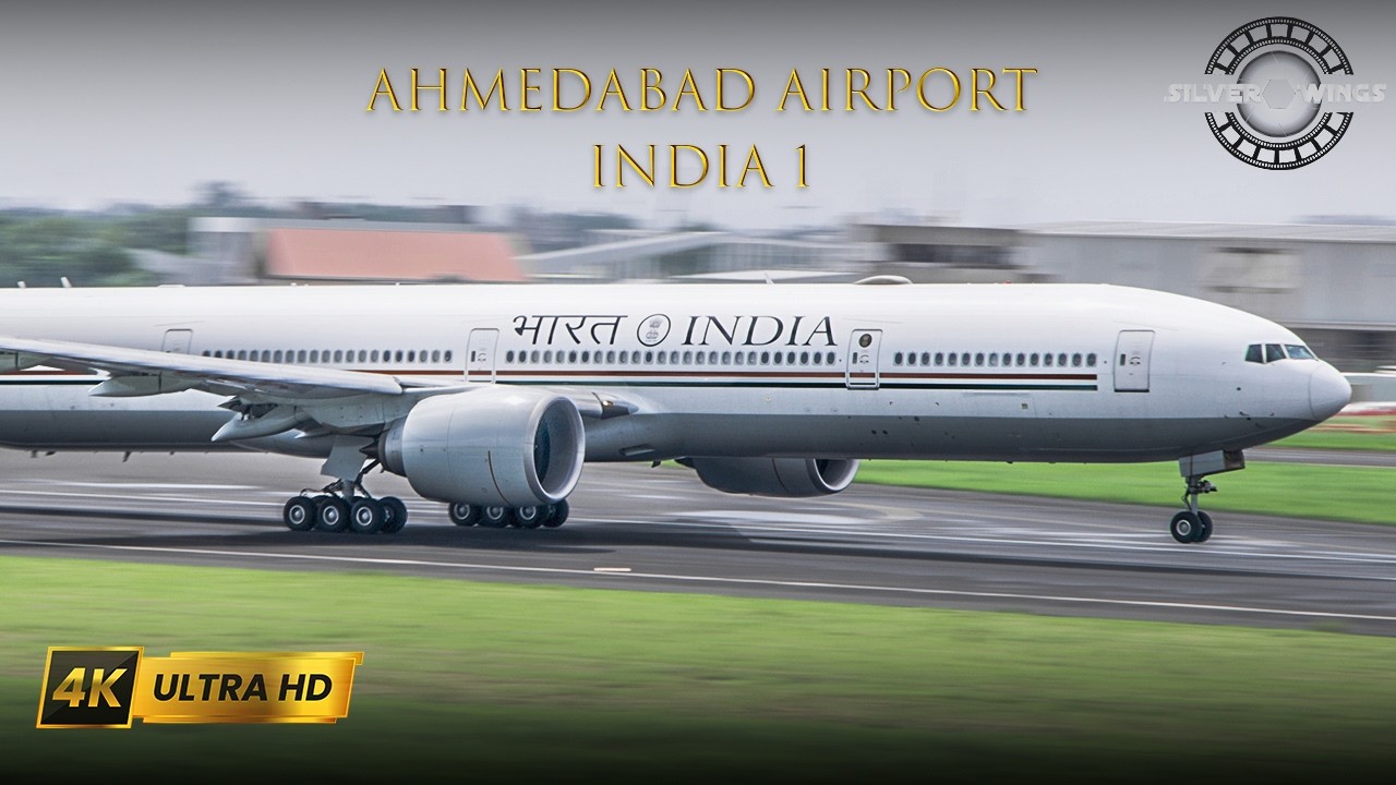 INDIA 1 | Boeing 777 | Ahmedabad Airport #ahmedabad #pmmodi