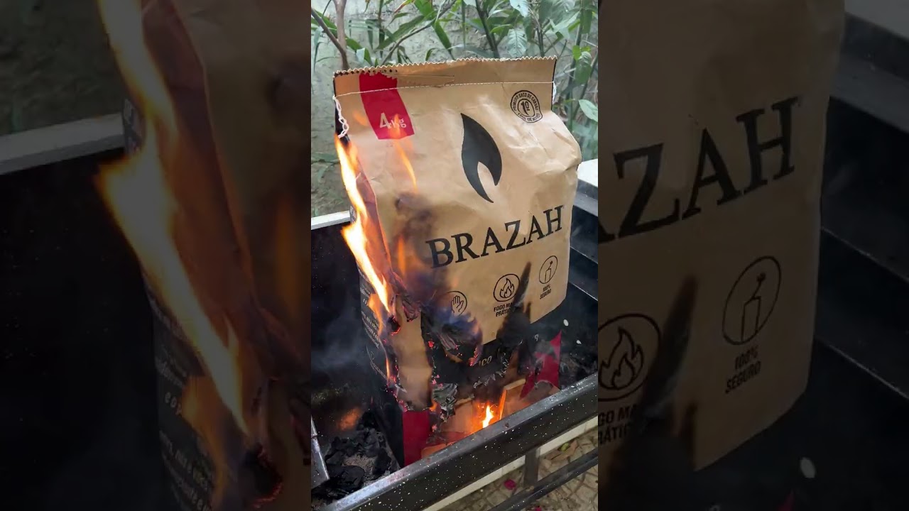 Testando o carv&atilde;o autom&aacute;tico que ascende a churrasqueira sozinho 🔥