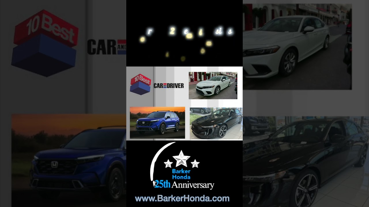 Honda models are 10Best award winners for 2025! #shorts #barkerhonda