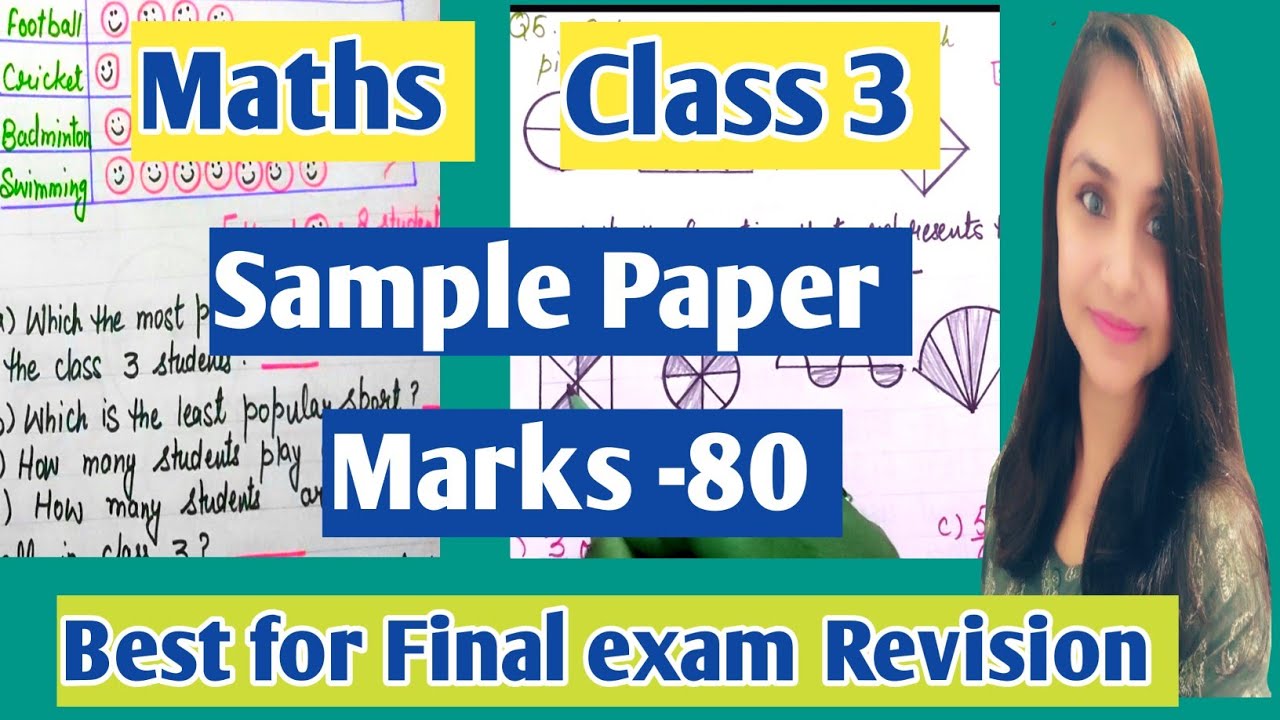 Class 3 Maths Sample paper / Maths for class 3