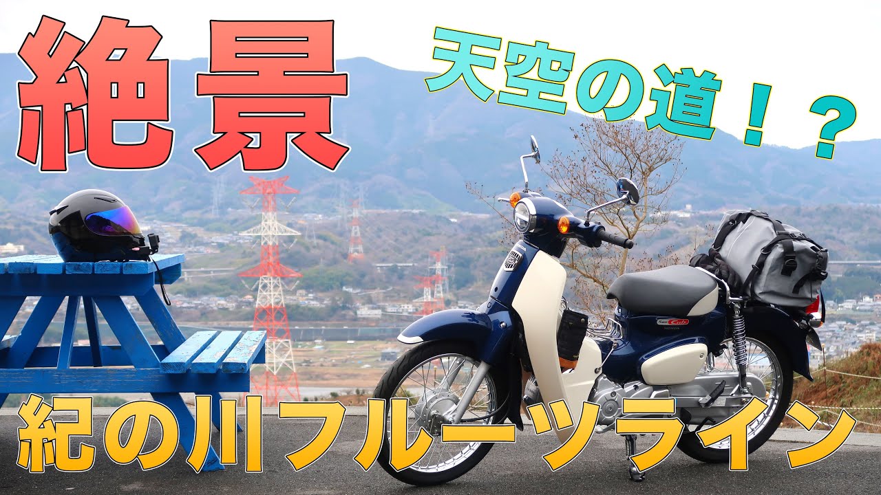スーパーカブ110(JA44)で大阪から和歌山県橋本まで100kmツーリング[学文路天満宮/紀の川フルーツライン/くにぎ広場]
