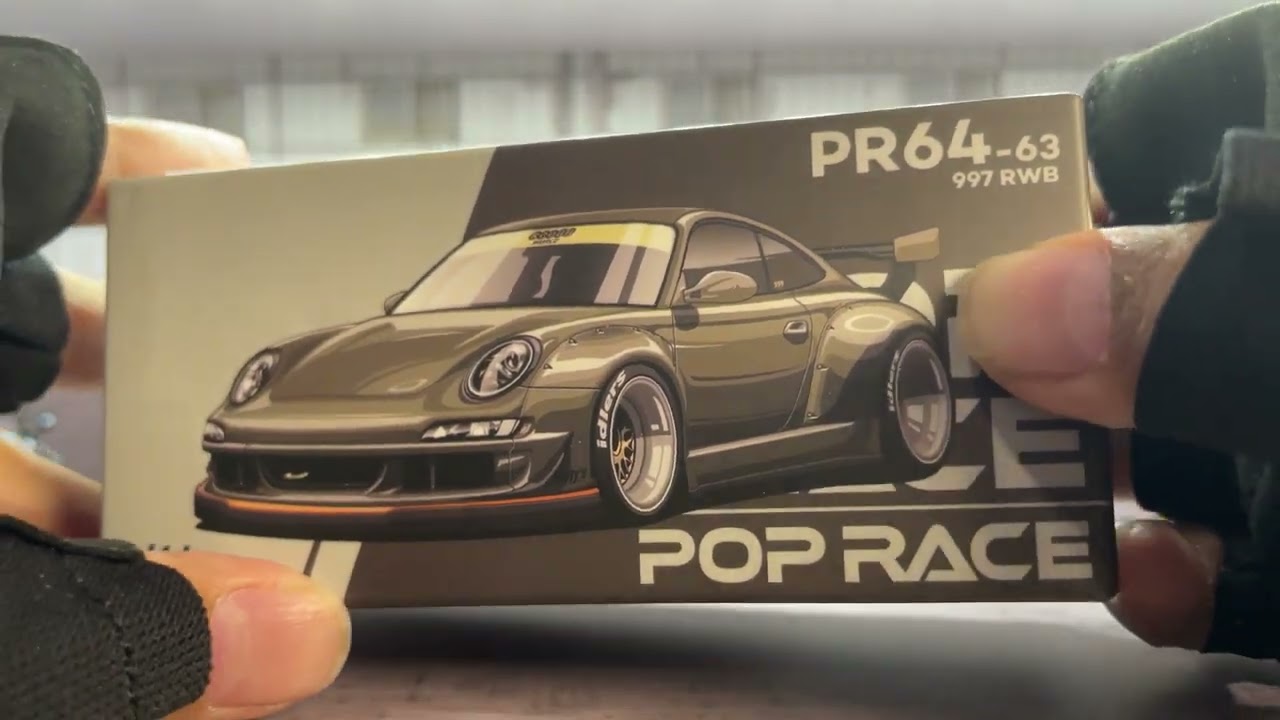 Unboxing the POP RACE Porsche 997 RWB