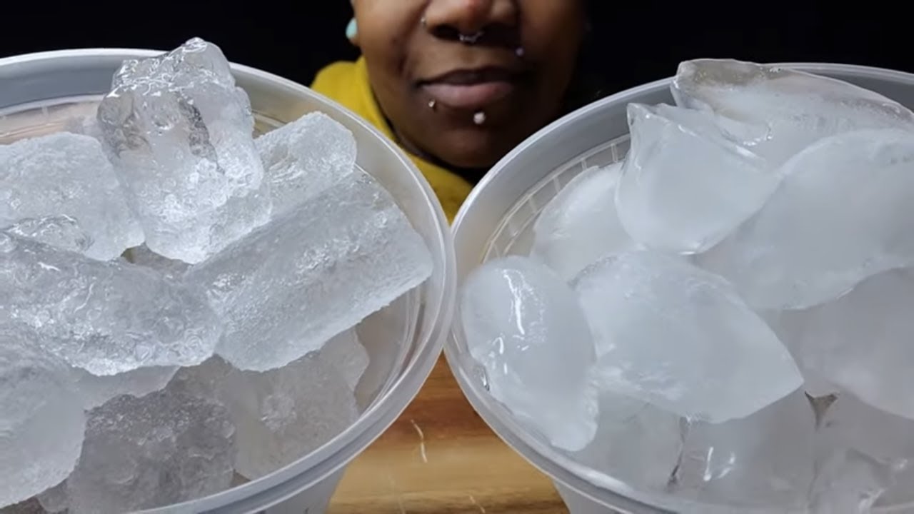 CRUNCHING CRUNCHING AND CRUNCHING | TUBE ICE & HAL MOON ICE | #iceeating #asmr #asmrice