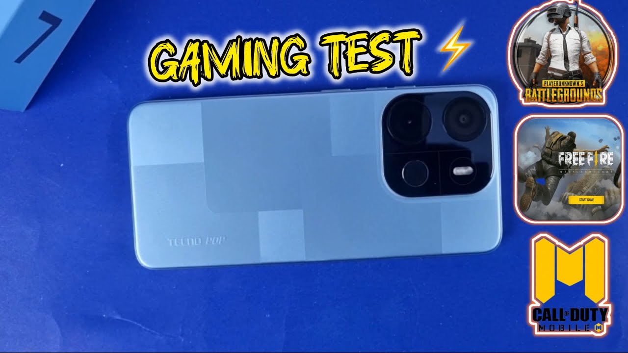 Tecno Pop 7 Gaming Test | PUBG MOBILE & Lite | Freefire | Call Of Duty !