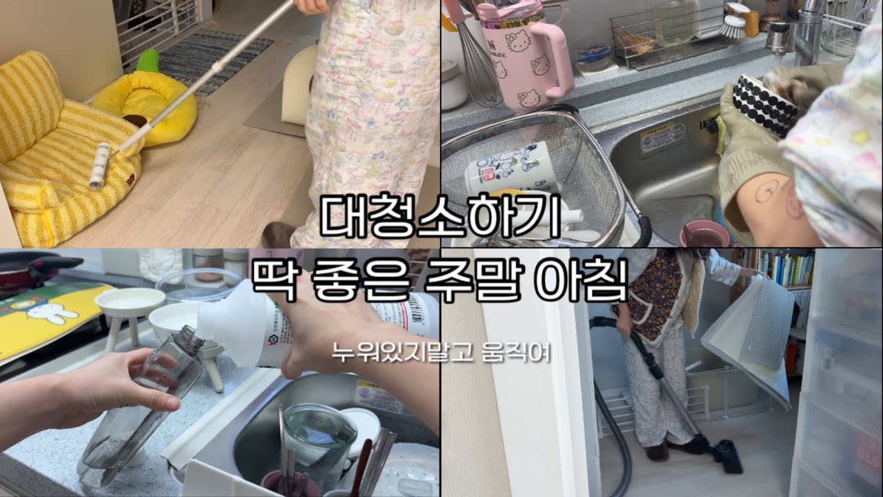 청소 브이로그 🧺 대청소로 시작한 주말 아침 • 우울할 땐 청소기 앞으로!