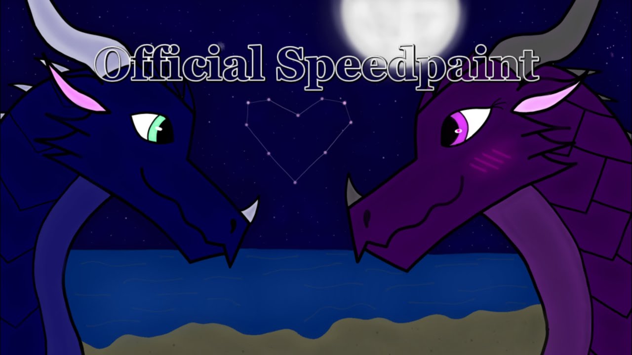 Phantom and Aurora official Speedpaint 💕🐉💜