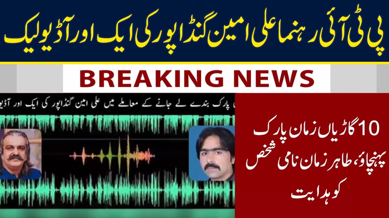 BREAKING NEWS: Another audio leak of PTI leader Ali Amin Gandapur | Neo News