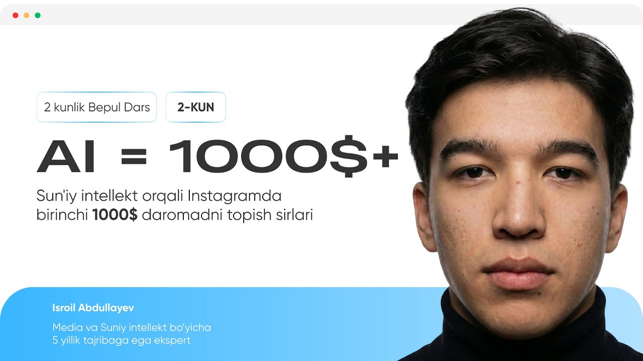 AI bilan 1000$ + daromad | 2- kun