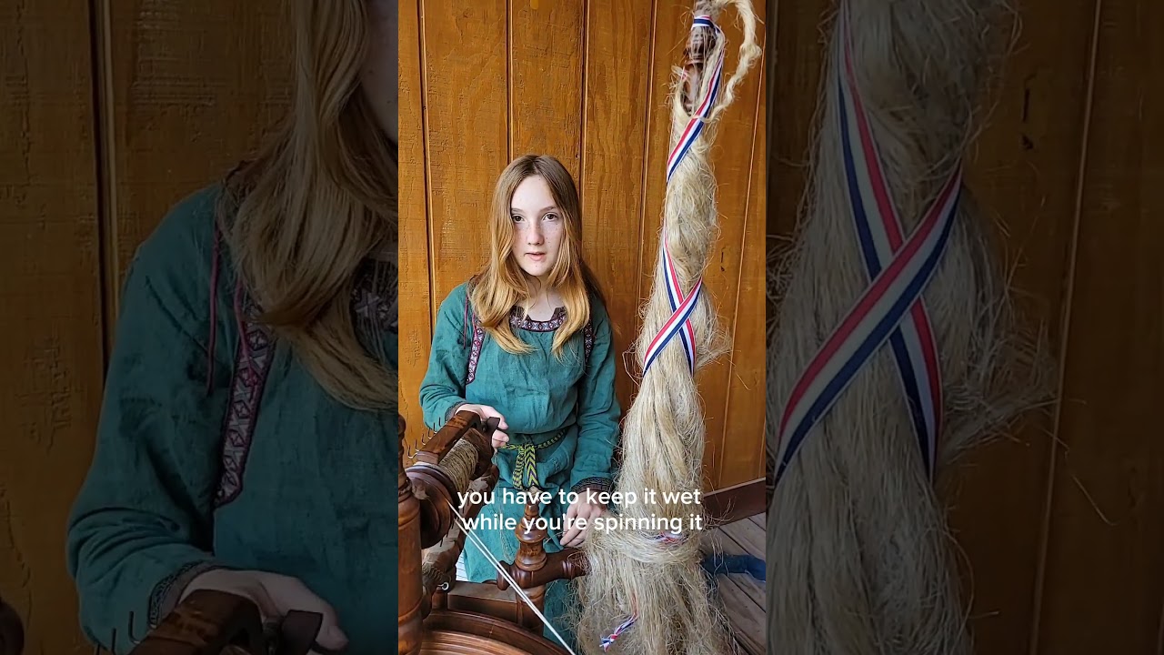 The difference between spinning flax and wool
