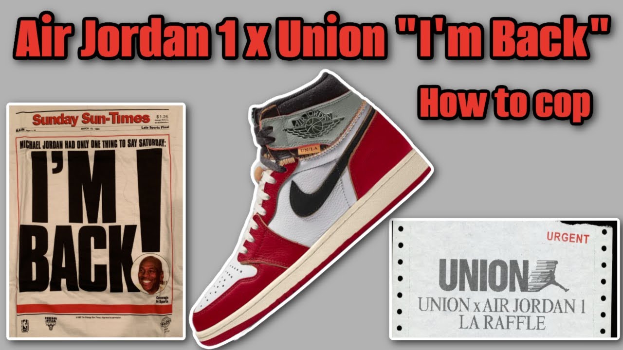 Air Jordan 1 x Union Chicago/Shadow 