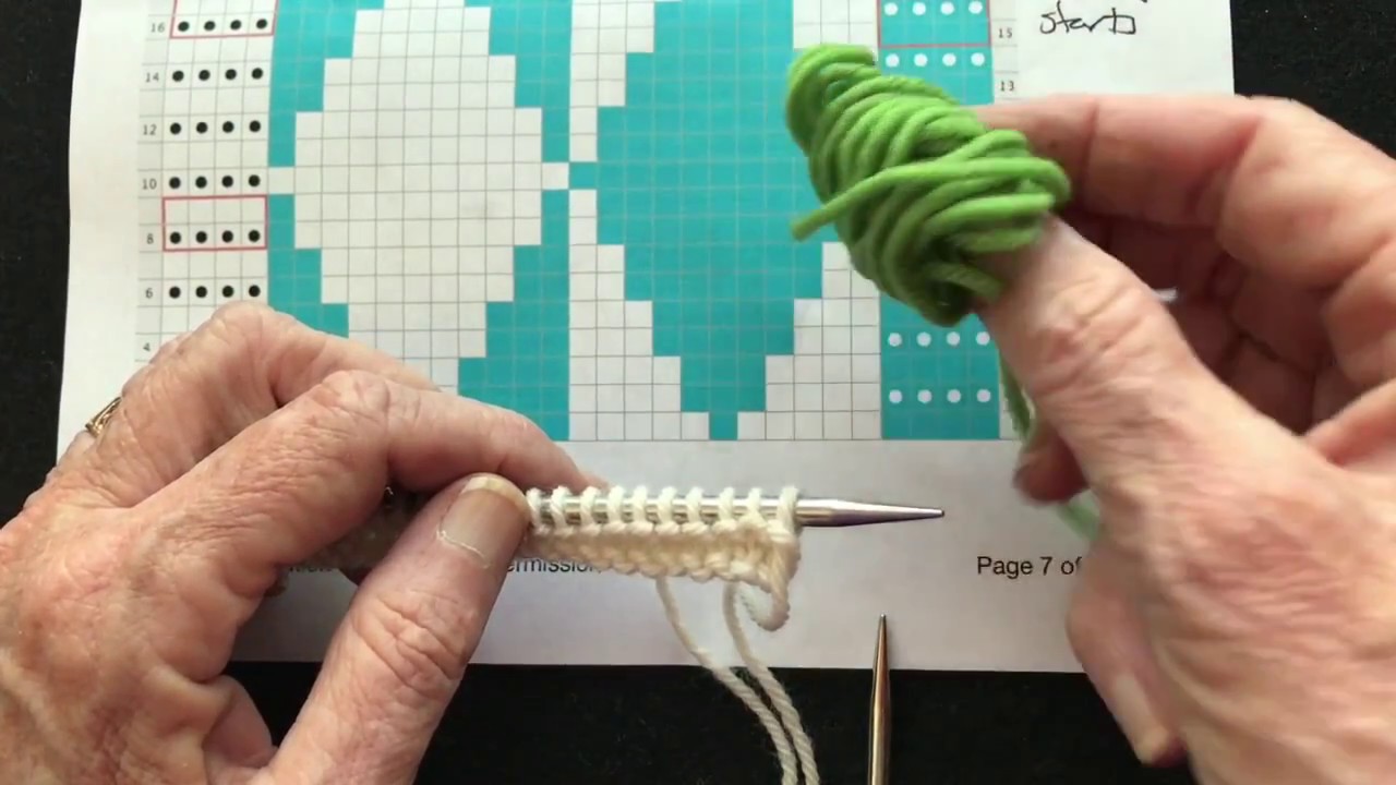 Intarsia - Adding Multiple Strands