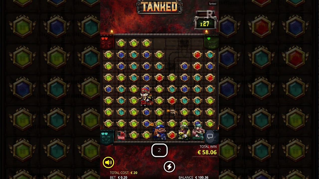 Crazy win on Tanked (NoLimitCity) Almost 2000x! #gamble #slots #bonus #nolimit #scatter #bigwin