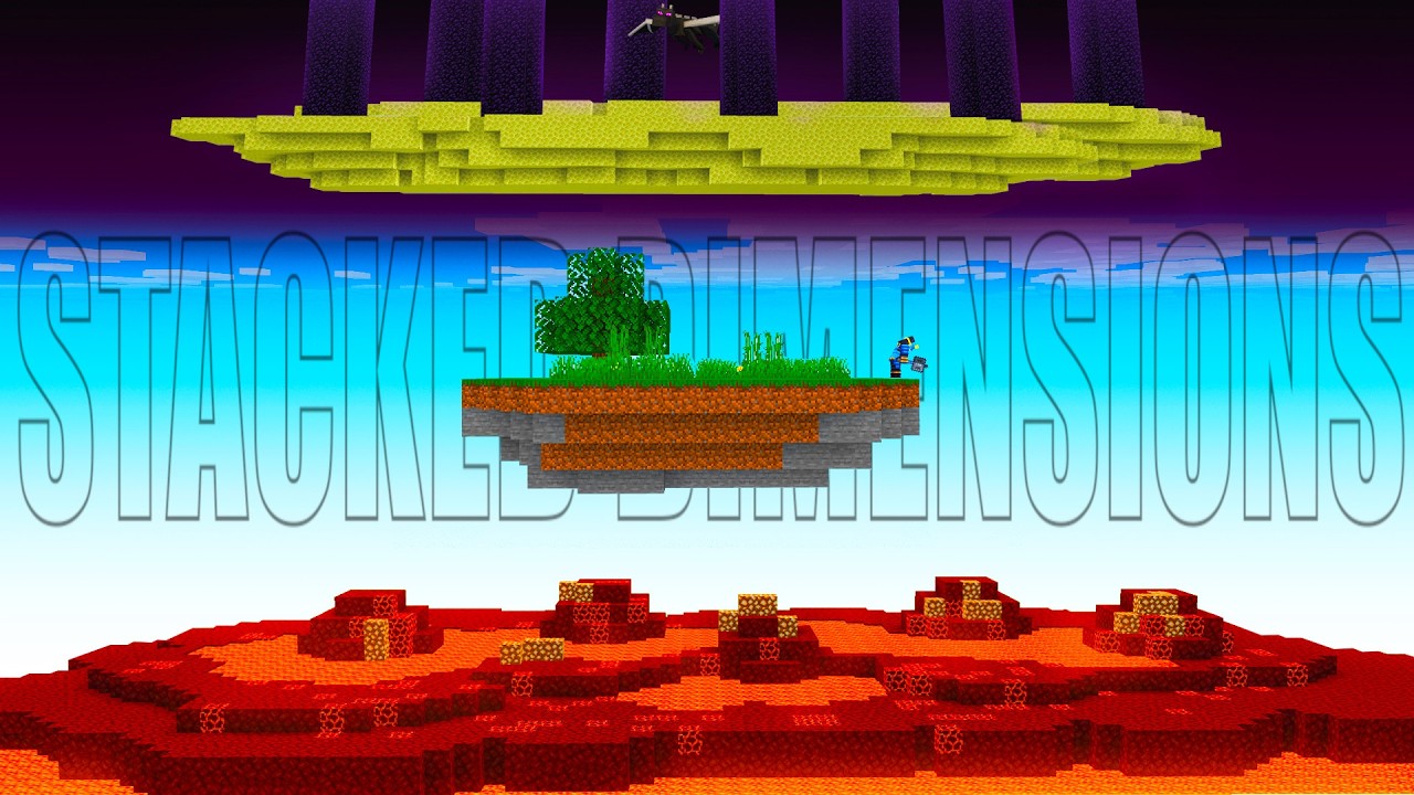 I Stacked Every Dimension in Minecraft