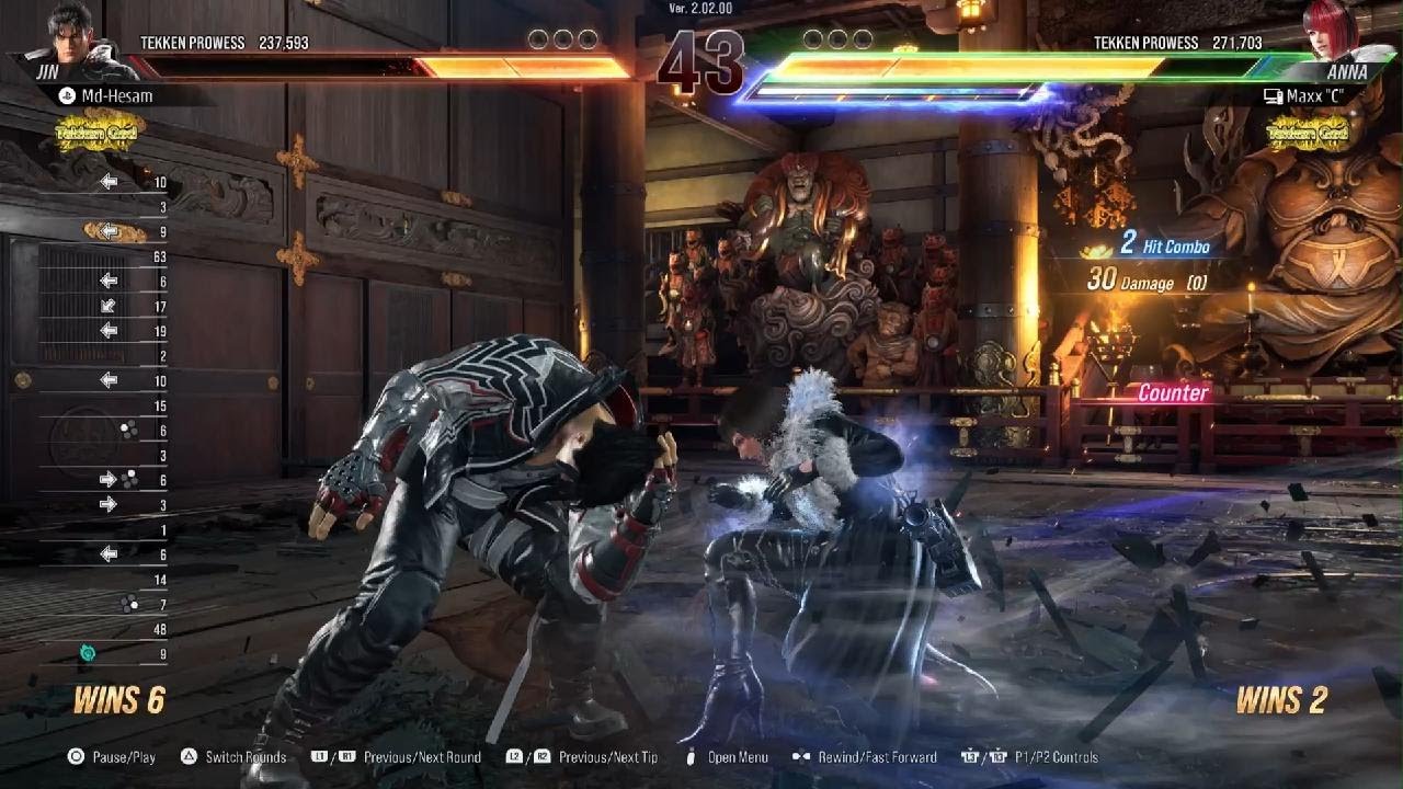 Tekken 8 Jin vs Anna Ranked Match