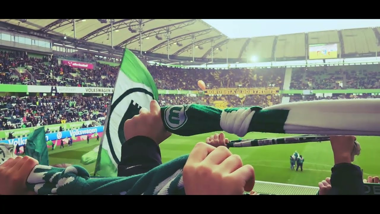 VFL Wolfsburg Hymne 💚 immer nur du VFL Stadionversion