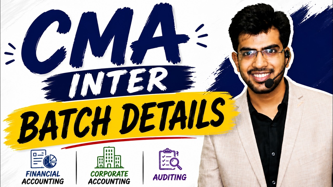 Подробности курса CMA Inter | Финансовый учет + Корпоративный учет и аудит | CA Bishnu Kedia