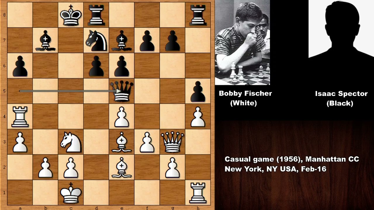 A Rare Bobby Fischer Game: Fischer vs Isaac Spector