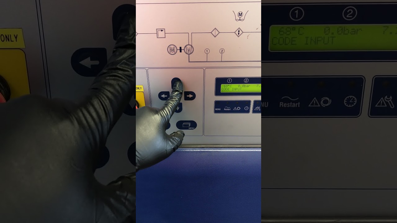Compair Compressor service reset #service #maintenance #compressor #aircompressor #compair