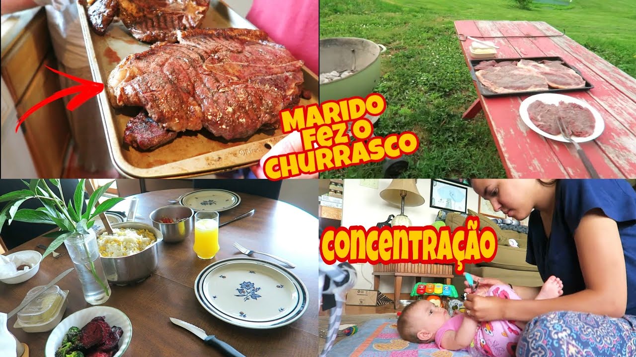FAZENDO CHURRASCO PRAS VISITAS - CORTANDO A UNHA DA BEBÊ- NOSSO DIA !!!