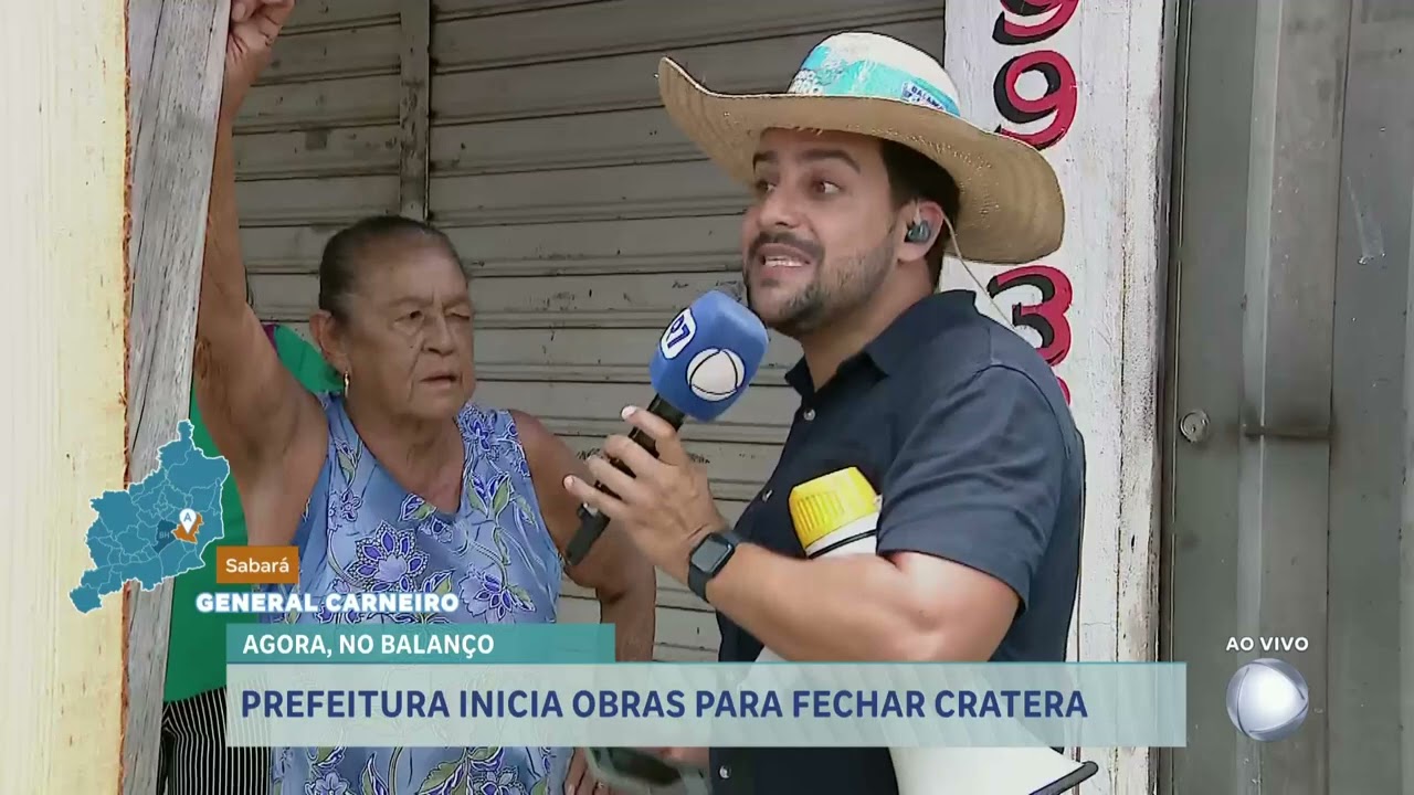 Bairro a Bairro: Prefeitura de Sabará (MG) inicia obras em cratera causada pelas chuvas