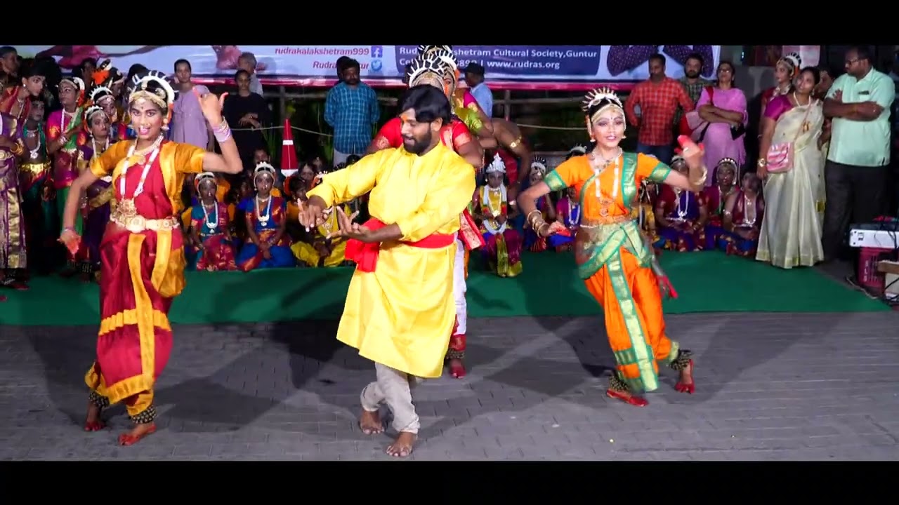 తెలుగువాడి జీవనాడి – జయహో కూచిపూడి,The First-Ever Kuchipudi Smart Mob in Guntur |Rudra Kalakshetram