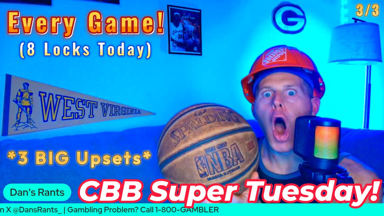 College Basketball Picks (EVERY GAME) - Tuesday, March 3rd | 8 LOCKS!