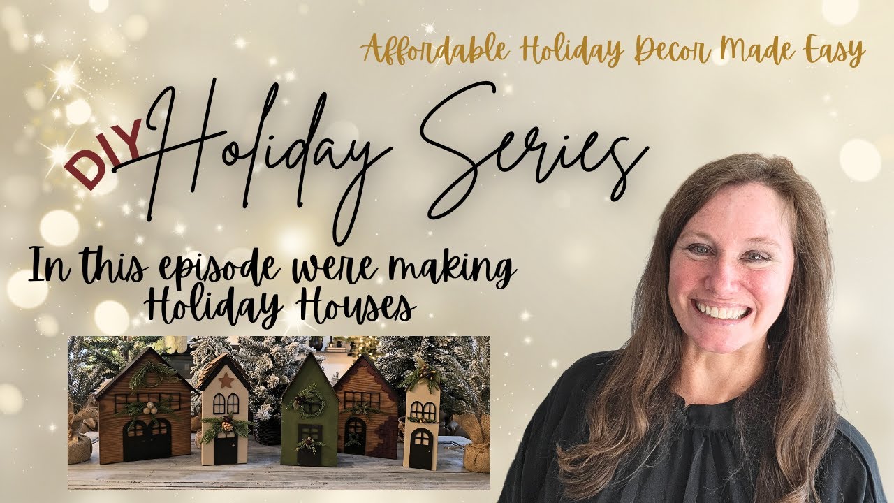 How to make scrap wood Holiday Houses | DIY Christmas Decor Made Easy | Vintage Christmas Village