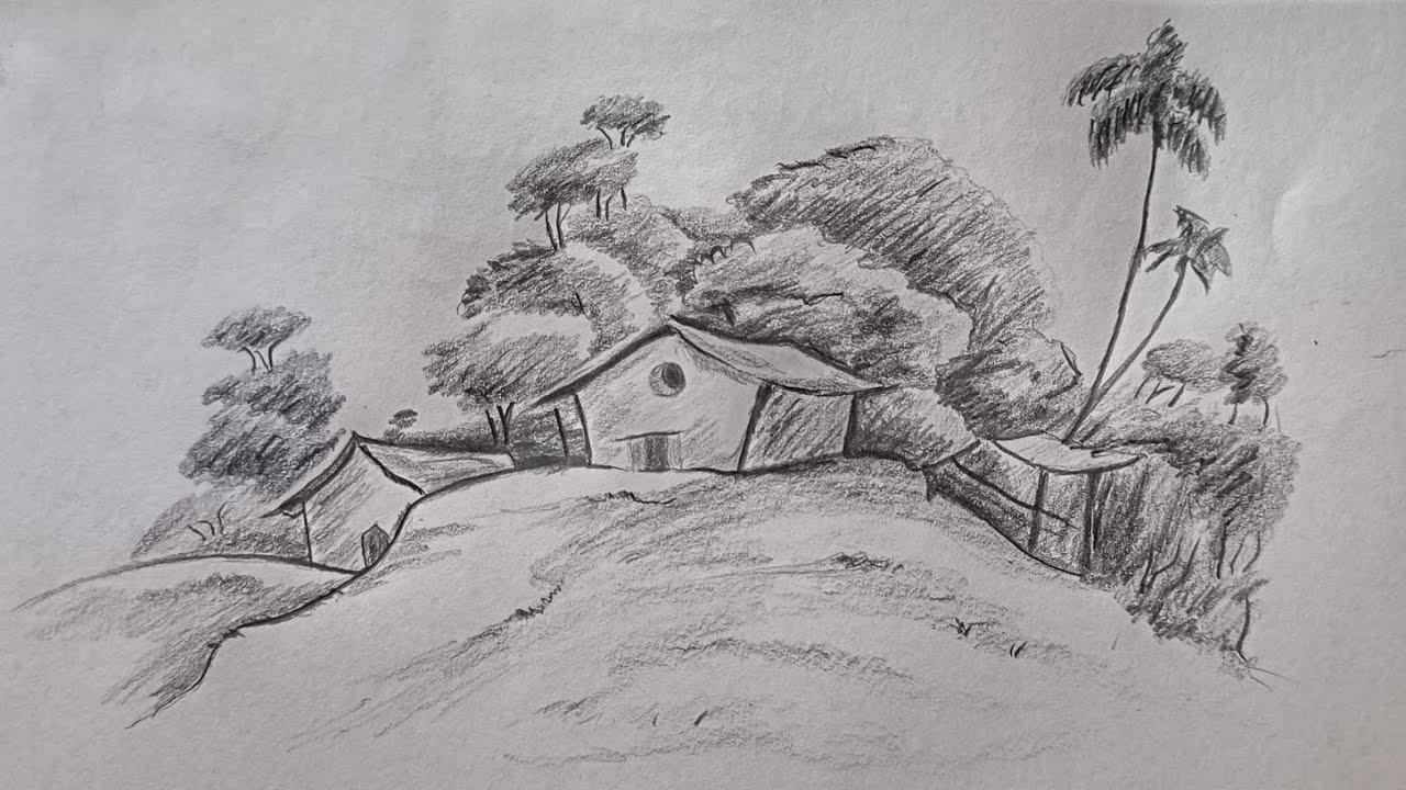 آموزش نقاشی منظره