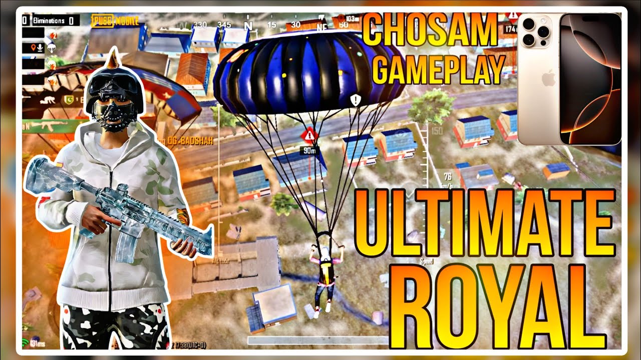 Chosen Gameplay In Ultimate With 16 pro max | PUBG MOBILE | MG BADSHA | 