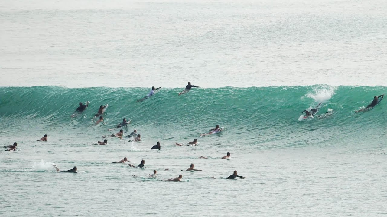 Paddling In To Hollow Peaks - Bingin