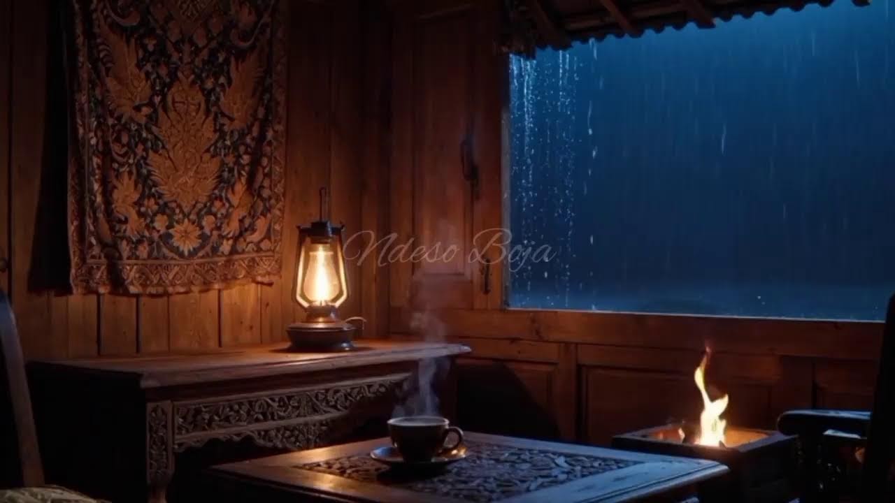 Monsoon Serenity || Tropical Rain over Green Terrace Fields
