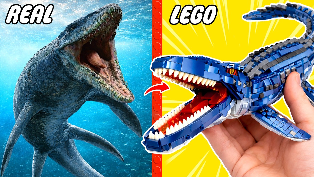Criaturas Acuáticas LEGO: Construí Dinosaurios Acuáticos LEGO de Jurassic World! | JK Bricks ESP