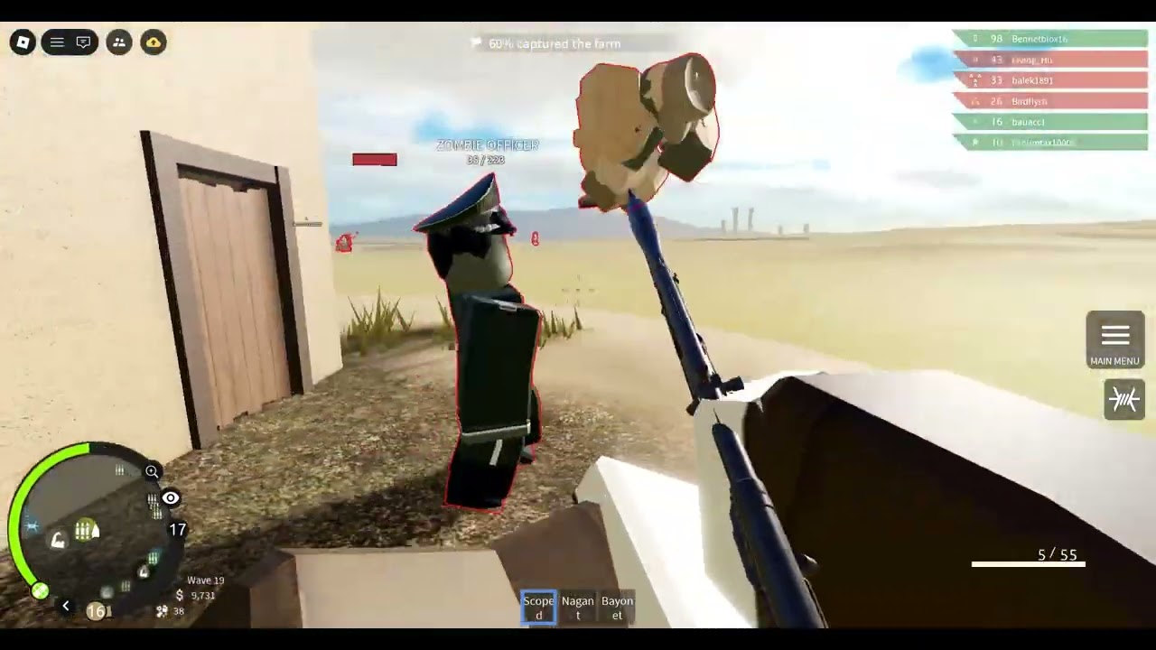 shooting zombies