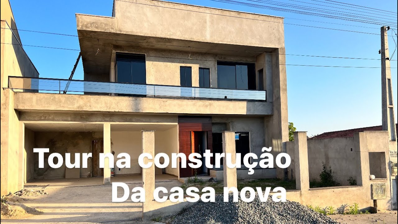Tour na construção da casa nova !  #arquitetura Diário da obra # 01