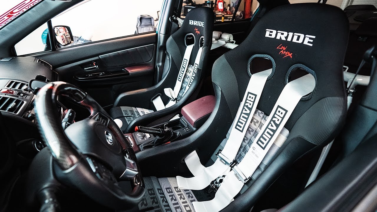 Bride Zeta IV | Braum Harness Bar | 5 Point Braum Harnesses Install | 2015-2021 Subaru WRX STI