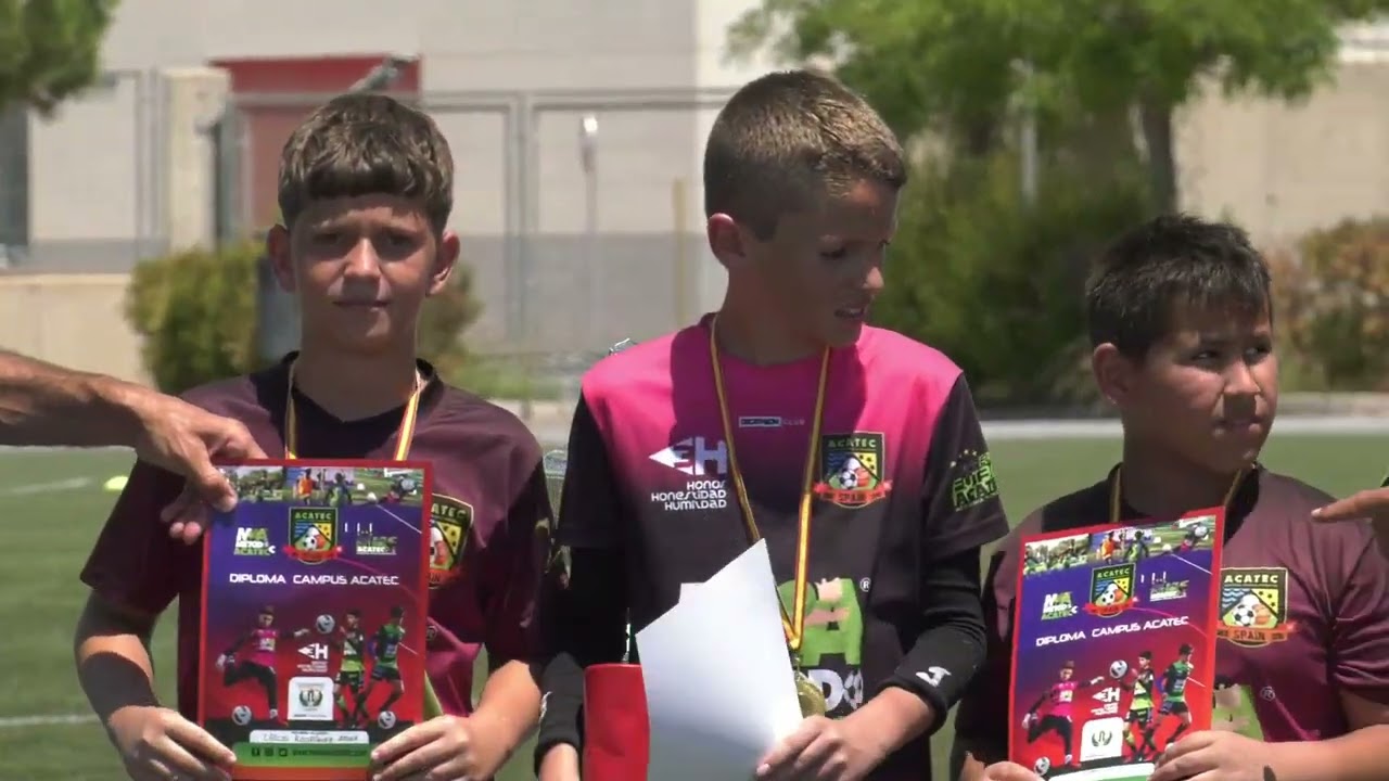 ENTREGA DE MEDALLAS Y DIPLOMAS - CLAUSURA CAMPUS VERANO ACATEC ALICANTE 2022 - TURNO 1