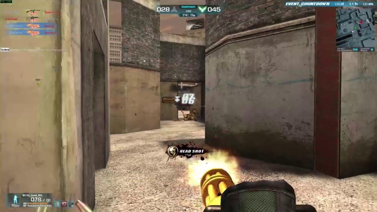 WarRock - xblackeye93 dual m134 fun, in rustynails