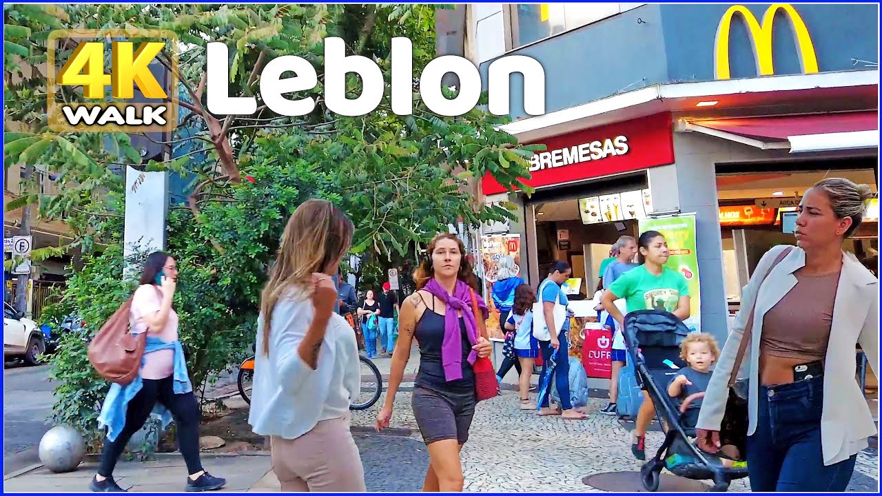 【4K】WALK 🇧🇷 Rio de Janeiro | LEBLON 🌴, BRAZIL 🇧🇷 2023 travel