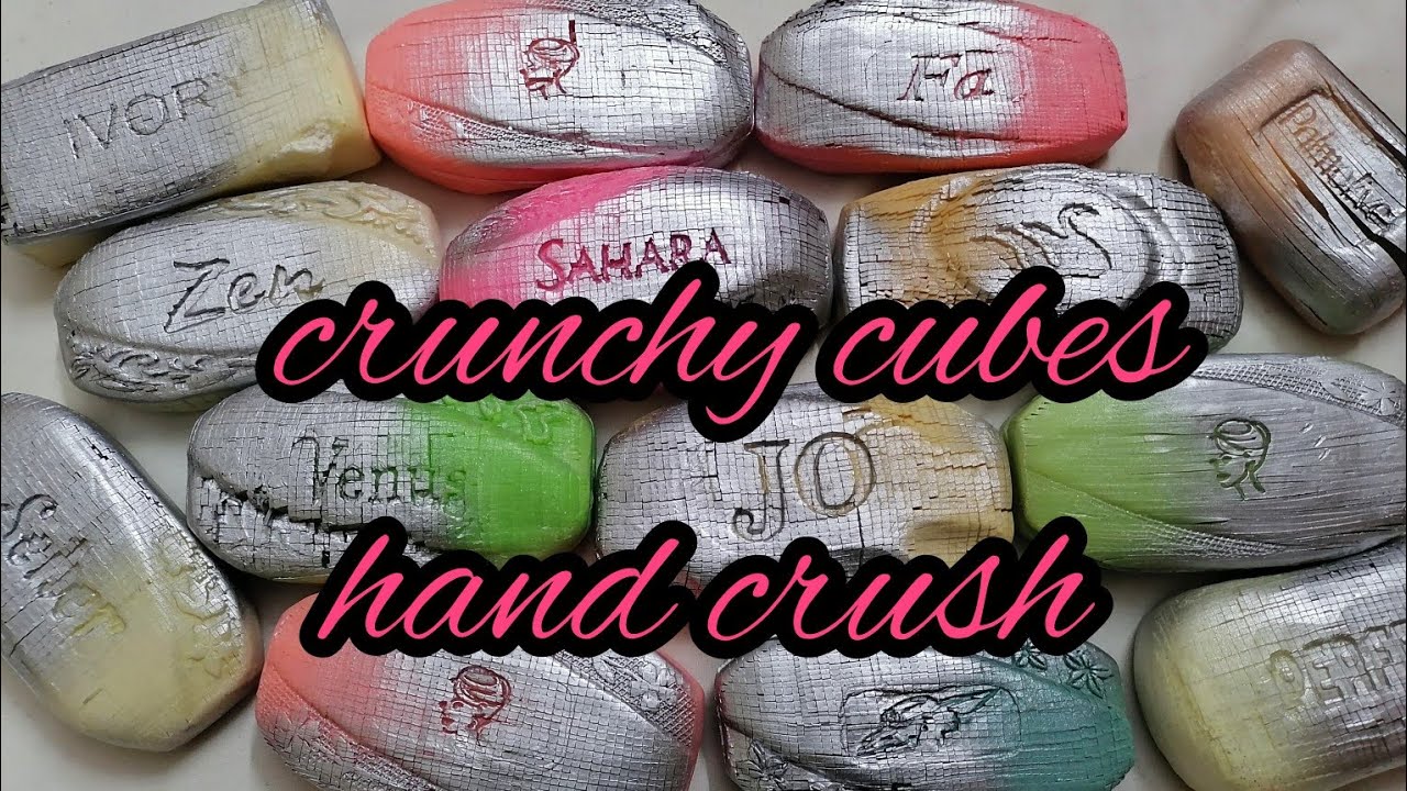Crunchy cubes crush || hand crush || Asmr ❤️❤️