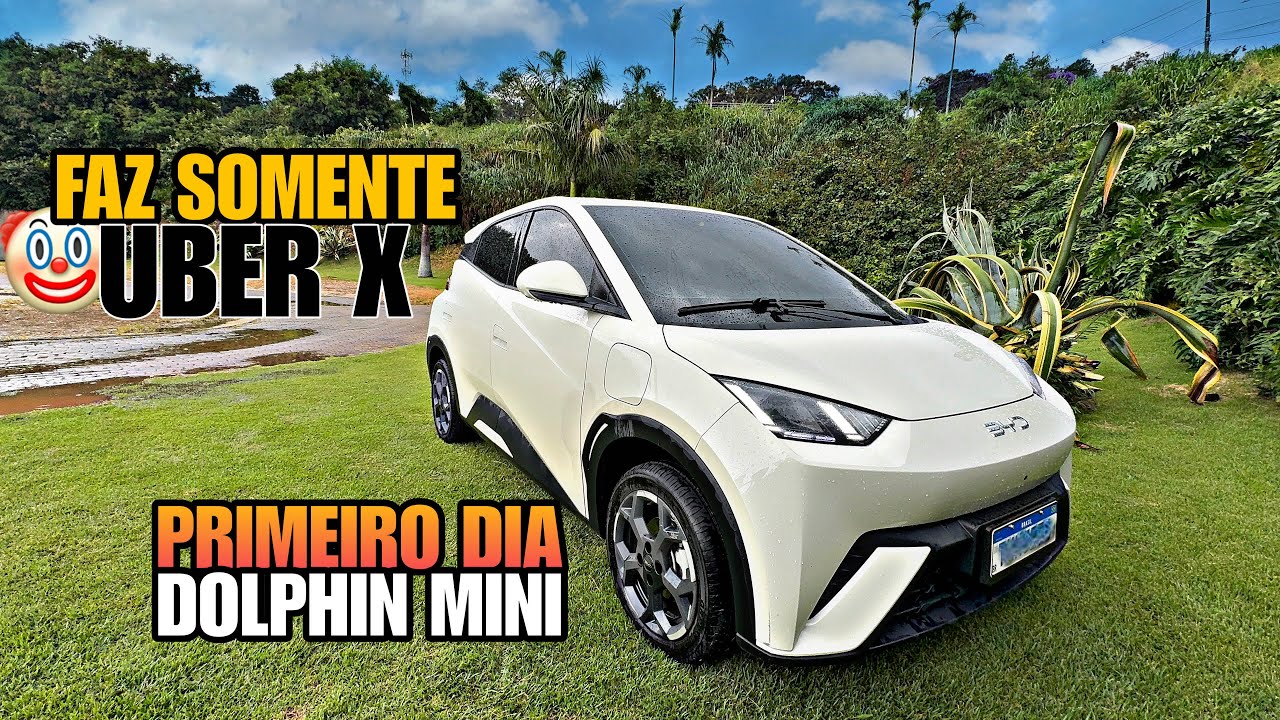 Primeiro dia na Uber com o BYD DOLPHIN MINI carro 100% el&eacute;trico ✅
