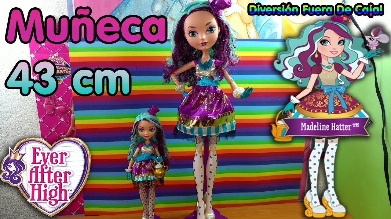Muñeca Madeline Hatter Gigante de 43cm/ Ever After High Madeline 17 inch doll